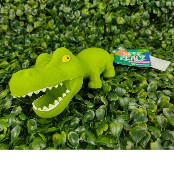 Tyrannosaurus Rex Dinosaur Squishy Toy Figure Squeezable T-Rex Dino Sand Green - Picture 6 of 15